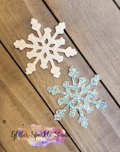 3.1 inch Original size 3 Piece Snowflake with Multi Diamond Center Steel Rule Die for appliques or snap clips
