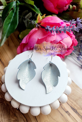 Petite Mirrored Pair of Pinched Feather/Leaf Earring or Pendant Steel Rule Die