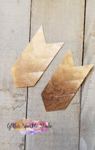 Load image into Gallery viewer, NEW Redesigned Chevron Arrow Tip Steel Rule earring or pendant Die