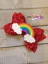 Load image into Gallery viewer, Rainbow &amp; Clouds Steel Rule Die for appliques or snap clips