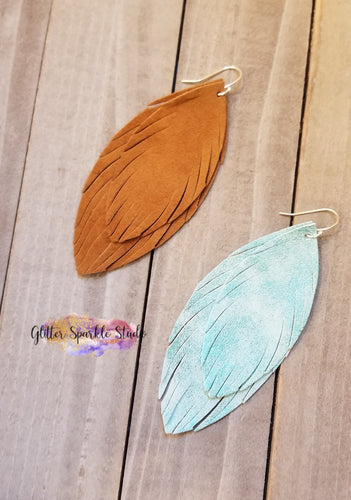 Petite Fringy Feathers Earring or Pendant Steel Rule Combo Die