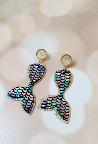 Mermaid Tails Layered Earring or Pendant Steel Rule Combo Die