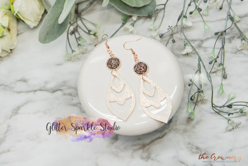 Intricate Teardrop Earring or Pendant Steel Rule Die