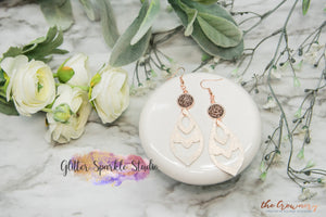 Intricate Teardrop Earring or Pendant Steel Rule Die