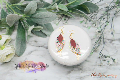 NEW Midi Length Triple Layer Petal Earring or Pendant Steel Rule Die