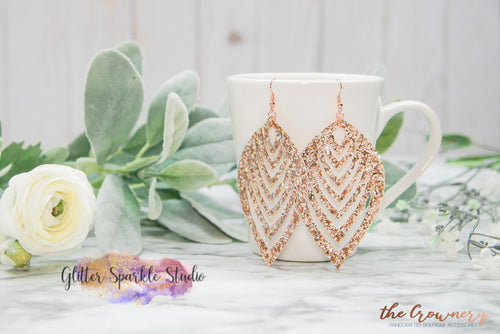 Large Intricate Leaf Earring or Pendant Steel Rule Die