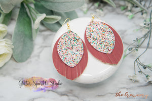 Double layer Fringed Leaf Earring or Pendant Steel Rule Die