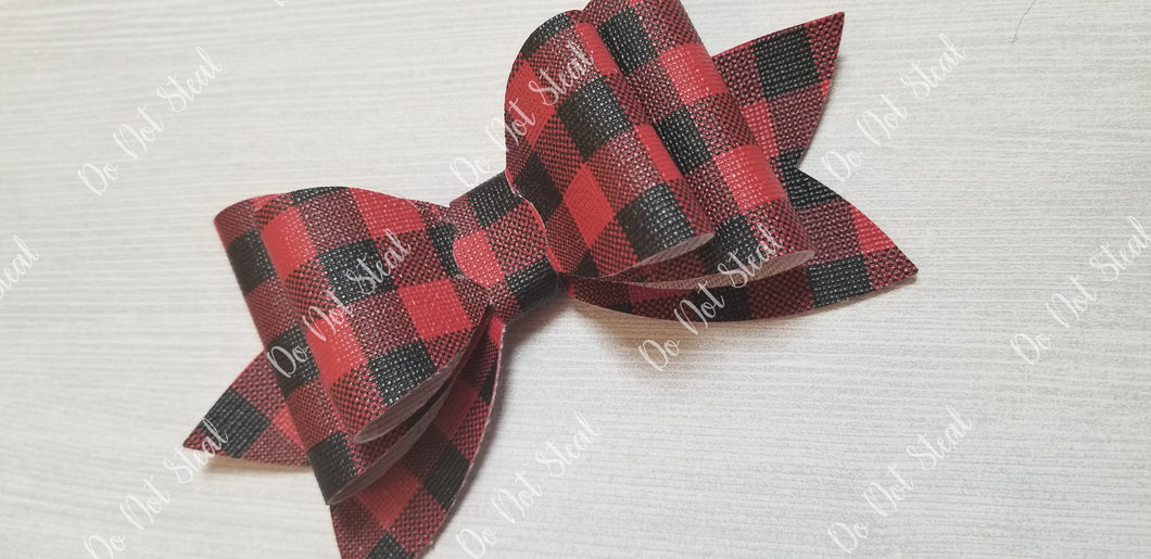 Plaid Presley Bow