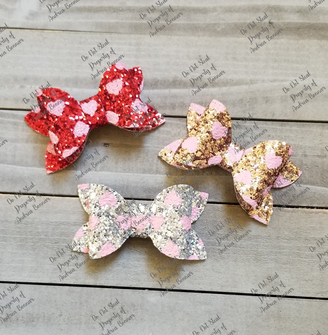 Piggy Pair of 2.5 inch combo Ella Bow Steel Rule Die