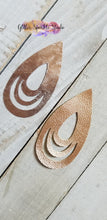 Load image into Gallery viewer, Large Intricate Teardrop Earring or Pendant Steel Rule Die