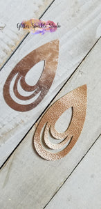 Large Intricate Teardrop Earring or Pendant Steel Rule Die