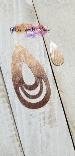 Large Intricate Teardrop Earring or Pendant Steel Rule Die