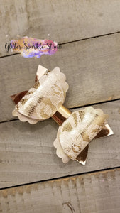 5 inch Coco Scalloped Bow (Full cut triple loops) Steel Rule Die