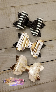 ALL Full Cuts - 3 inch Coco Scalloped Bow Steel Rule Die