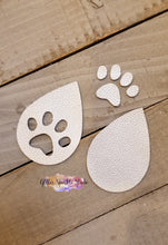 Load image into Gallery viewer, Paw Print Teardrop Earring or Pendant Steel Rule Die