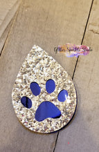 Load image into Gallery viewer, Paw Print Teardrop Earring or Pendant Steel Rule Die