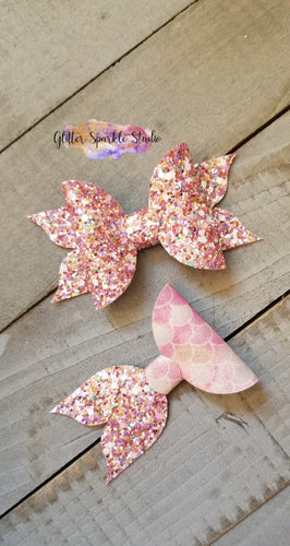 Fancy Mermaid Tail Bow Steel Rule Die