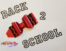 Load image into Gallery viewer, 4.2ish inch Crayon Bow Double Layer Steel Rule Die