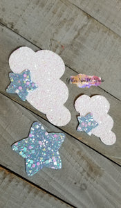 Clouds and Stars Applique or Snap Clips multi cut Steel Rule Combo Die