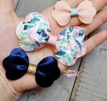Load image into Gallery viewer, Triple Ruffled Pinch Bow Steel Rule Combo Die