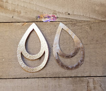 Load image into Gallery viewer, Open Teardrop Earrings Steel Rule Die