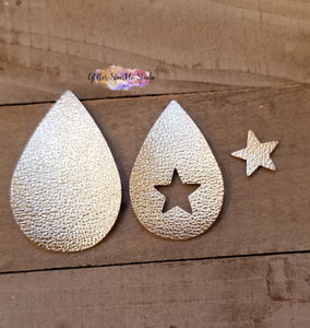 Star Inset Teardrop Earring or Pendant Steel Rule Die