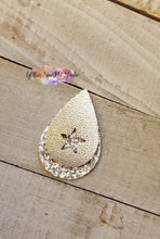Load image into Gallery viewer, Star Inset Teardrop Earring or Pendant Steel Rule Die