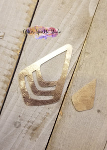 Large Intricate Pointed Teardrop Earring or Pendant Steel Rule Die
