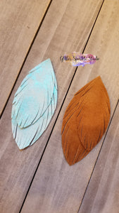 Fringy Feathers Earring or Pendant Steel Rule Combo Die
