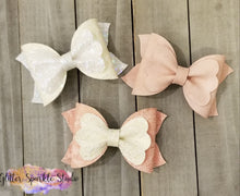 Load image into Gallery viewer, All full cuts - 5 inch Layered Lacey Bow Steel Rule Die