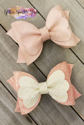 Pre Order Only - All Full Cuts - 4 inch Layered Lacey Bow Steel Rule Die