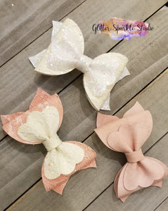 Pre Order Only - All Full Cuts - 4 inch Layered Lacey Bow Steel Rule Die