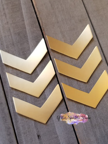 New Wide Chevron Steel Rule earring or pendant Die