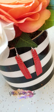 Load image into Gallery viewer, Simple Slanted Bars Petite Earrings Steel Rule Die