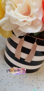 Simple Slanted Bars Petite Earrings Steel Rule Die