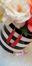 Load image into Gallery viewer, Simple Slanted Bars Petite Earrings Steel Rule Die