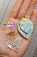 Load image into Gallery viewer, Petite Fringey Flat Leaves Earring or Pendant Steel Rule Combo Die