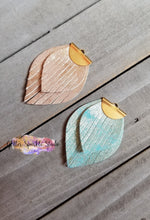 Load image into Gallery viewer, Petite Fringey Flat Leaves Earring or Pendant Steel Rule Combo Die