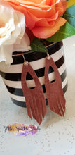Load image into Gallery viewer, Long Drop Fringe Earring Pair Steel Rule Die