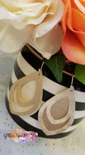 Load image into Gallery viewer, Layered IntricateTeardrop Earrings Steel Rule Die
