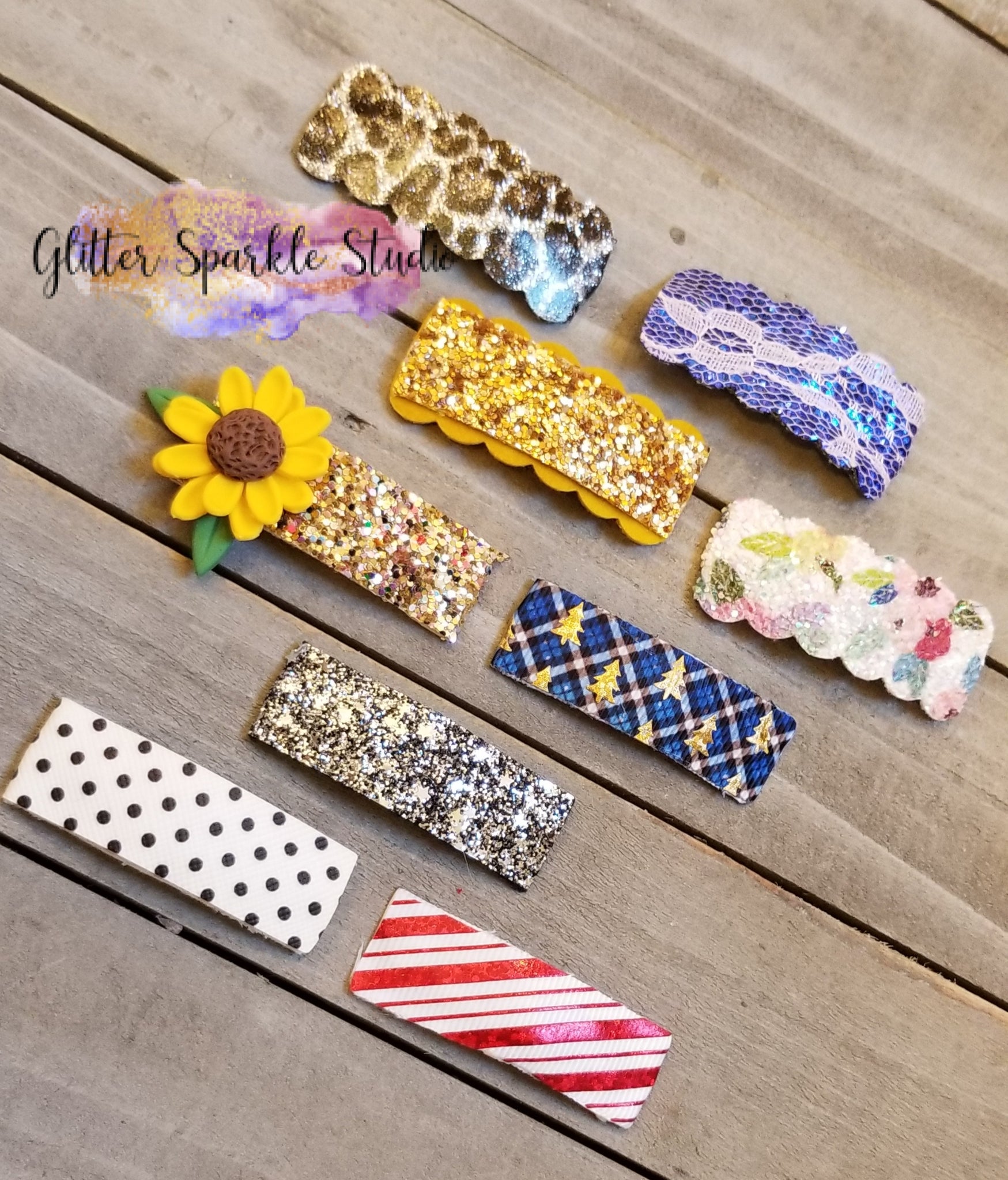 9 piece 2inch/50mm Scalloped Rectangle Hinged snap clip multi cut Stee ...