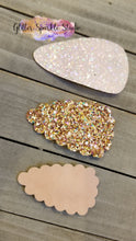 Load image into Gallery viewer, 7 piece Multi Size large Scalloped Mod Triangle Shaped multi cut Steel Rule Die