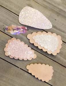 7 piece Multi Size large Scalloped Mod Triangle Shaped multi cut Steel Rule Die