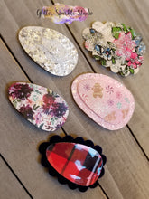 Load image into Gallery viewer, 8 piece Multi Size Scalloped &amp; Oval/Egg Shaped multi cut Steel Rule Die