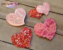 Load image into Gallery viewer, 9 piece Multi Size Scalloped &amp; Heart Shaped Snap Clip multi cut Steel Rule Die