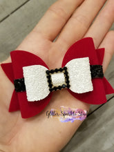 Load image into Gallery viewer, 3.5 inch Santa Belt Bow Steel Rule Die
