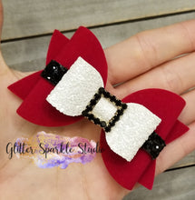 Load image into Gallery viewer, 3.5 inch Santa Belt Bow Steel Rule Die