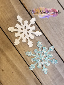 3 Piece Snowflake with Multi Diamond Center Steel Rule Die for appliques or snap clips