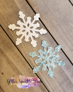 3 Piece Snowflake with Multi Diamond Center Steel Rule Die for appliques or snap clips