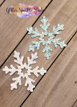 Load image into Gallery viewer, 3 Piece Snowflake with Star Center Steel Rule Die for earring, appliques or snap clips